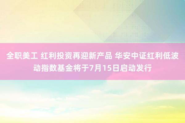 全职美工 红利投资再迎新产品 华安中证红利低波动指数基金将于7月15日启动发行